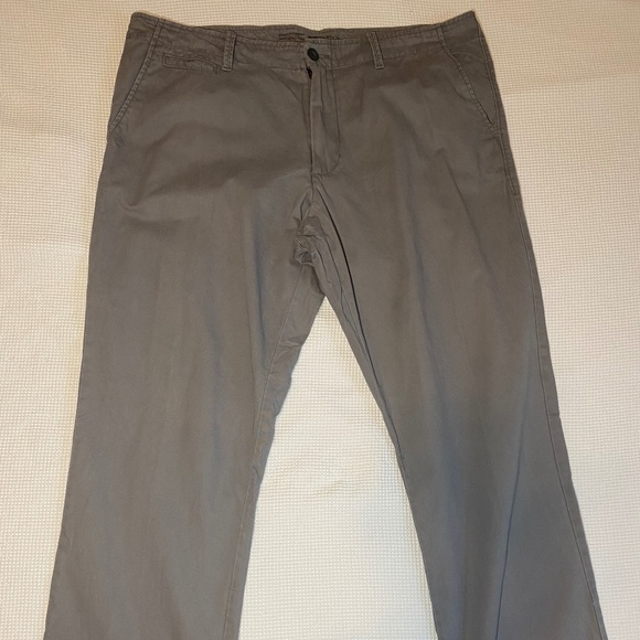 Grey Broken-In Stretch Chino Pants - Picture 1 of 7